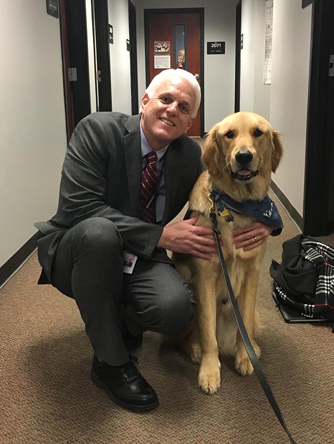 Scott with his Dog